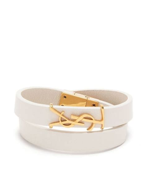 ysl silver bracelet|ysl interlocking bracelet.